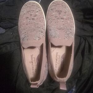 Skechers Women's Knit Slip-On Sneakers - Mauve